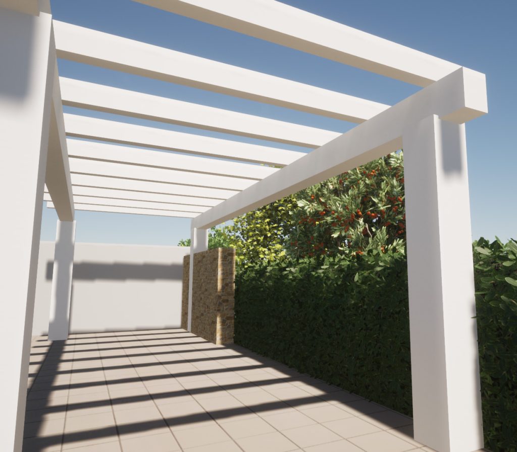 Pérgola Ibicenca lateral