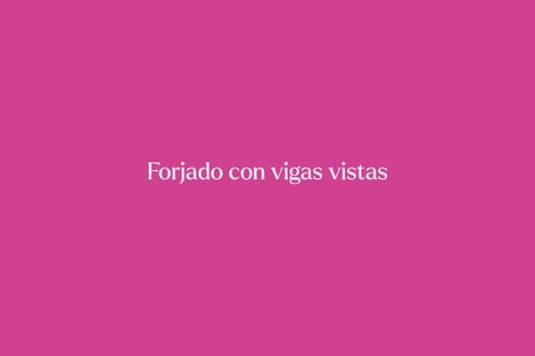 Forjado con vigas vistas portada